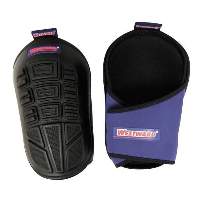 Westward Knee Pad,UNIV,Hook/Loop,Black/Blue,PR 5MZH8