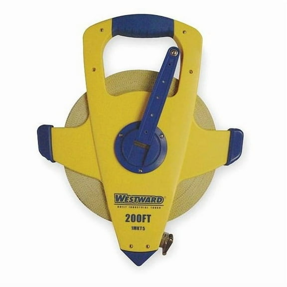 Westward 200 ft Engineer's Tape Measure, 1/2 in Blade 1MKT5