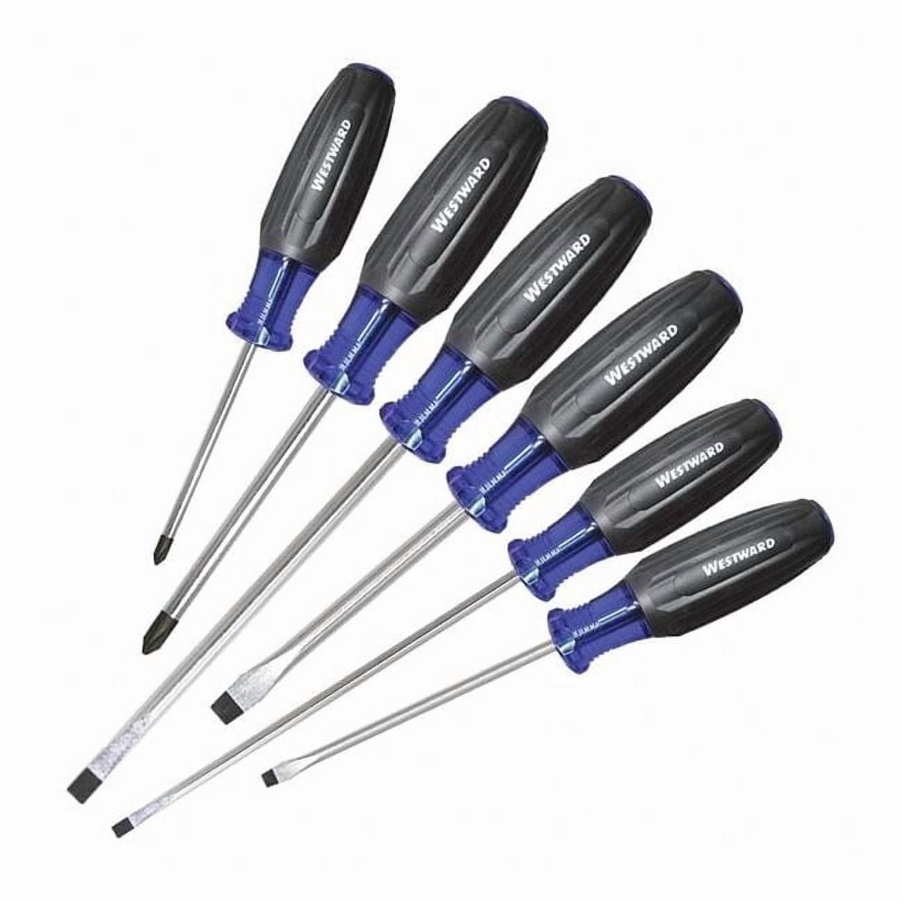 Westward Mag Tip Screwdriver Set, NmPcs6 401L74