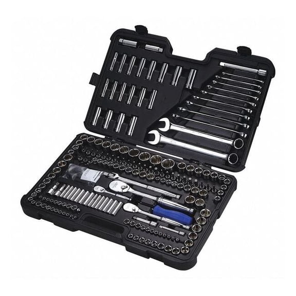 204 pc Master Tool Set, Metric/SAE, Includes Driver, Bits Pliers, Wrenches