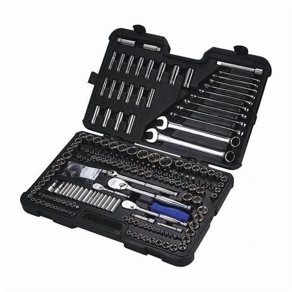 Westward Master Tool Set, SAE and Metric, 204 Pieces, Hex Keys, Sockets ...