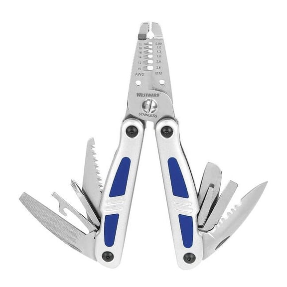 Westward Wire Stripper Multi-Tool,SS,12 Function 6ATV1