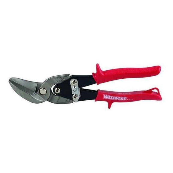 Westward Offset Aviation Snip, Left, 9 3/4 in, Steel 1UG15