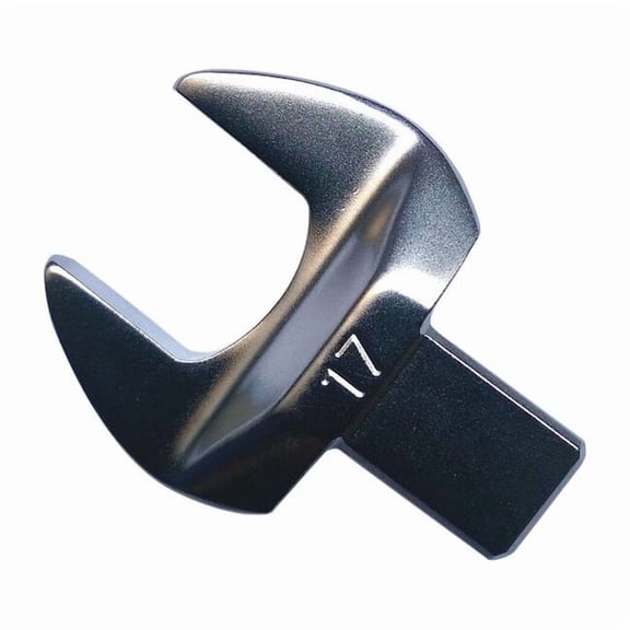 Westward Torque Wrench Head,Open End,17mm 19ZC73