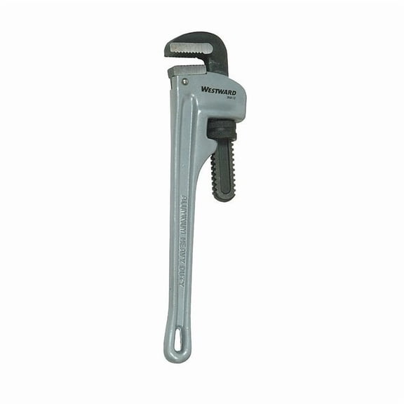 Westward 10 in L 1 1/2 in Cap. Aluminum Straight Pipe Wrench 3MA10