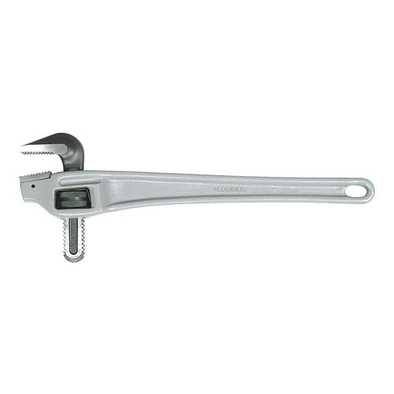Westward 18 in L 2 1/2 in Cap. Aluminum Offset Pipe Wrench 1XJZ8