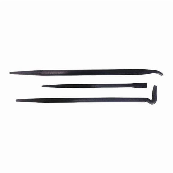 Westward Pry Bar,Curved,High Carbon Steel,3pcs. 31MA40