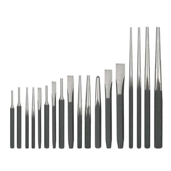 Westward Punch and Chisel Set,18 Pc 2AJL7