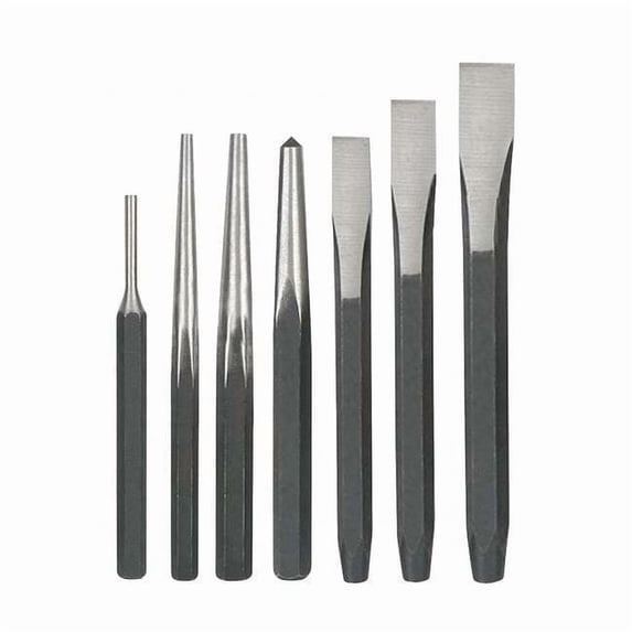 Westward Punch and Chisel Set,7 Pc 2AJB3