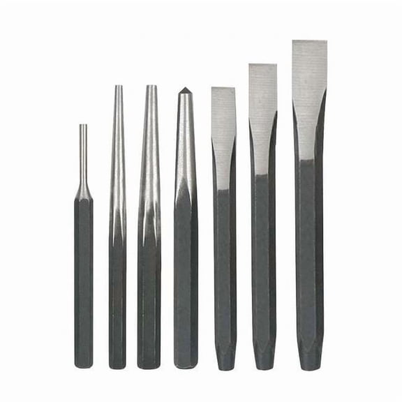 Westward Punch and Chisel Set,7 Pc 2AJB3