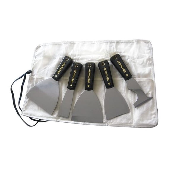 Westward Putty Knife/Painters Tool Set,3" W,5 Pc. 31MJ75