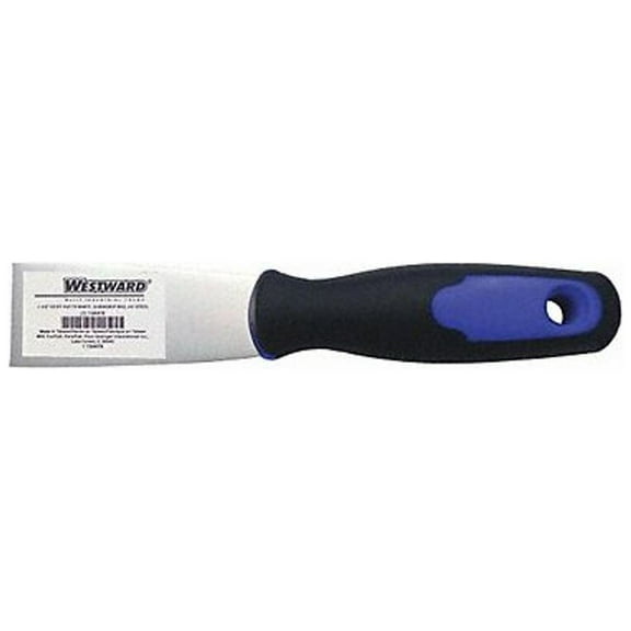 Westward Putty Knife,Stiff,1-1/2",Carbon Steel 13A678