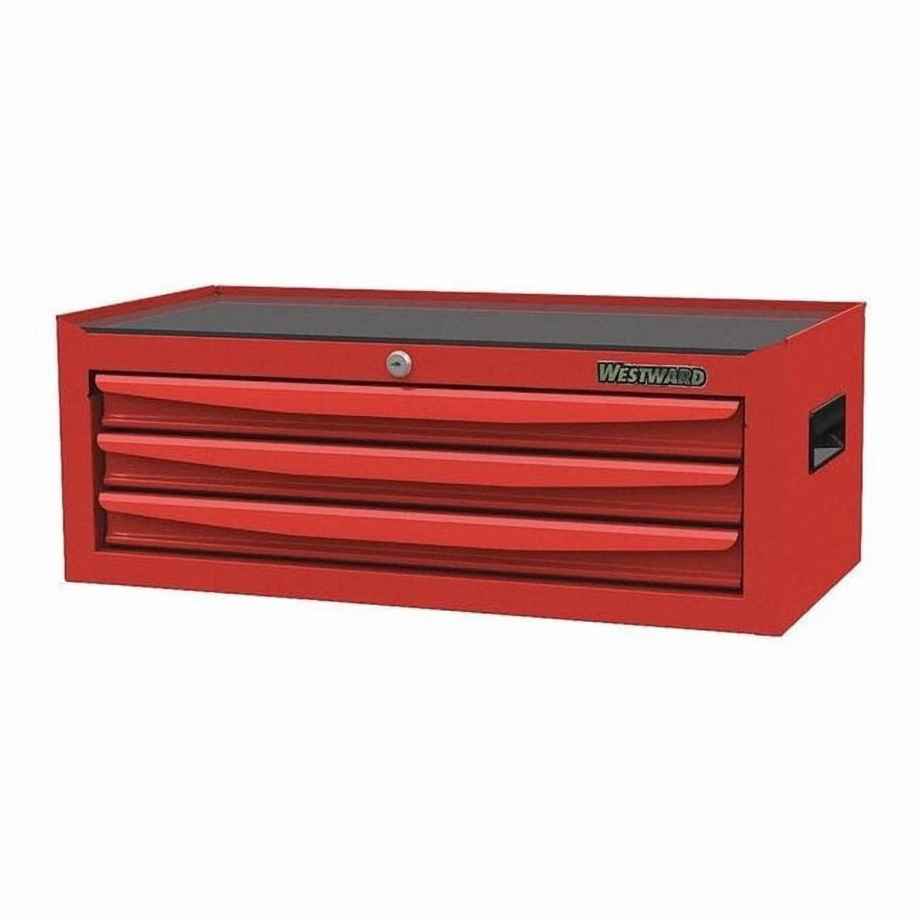 Westward Light Duty Intermediate Chest, Red, Steel, 5 Drawers
