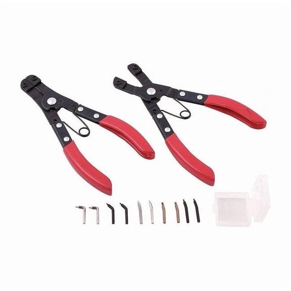 Westward Retaining Ring Plier Set,0,45,90Deg,12pc 33HD60