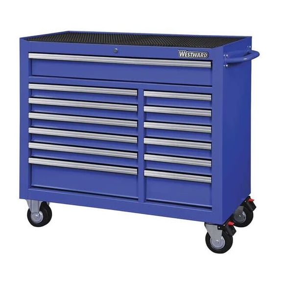 Westward Rolling Tool Cabinet, Blue,Heavy Duty 32H893