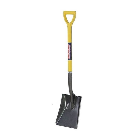 Westward Square Point Shovel,28 3/4in Handle,14ga 12V171