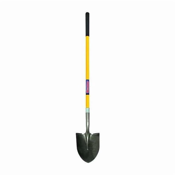 Westward Round Point Shovel,48 In.Handle,14 ga. 3YU82