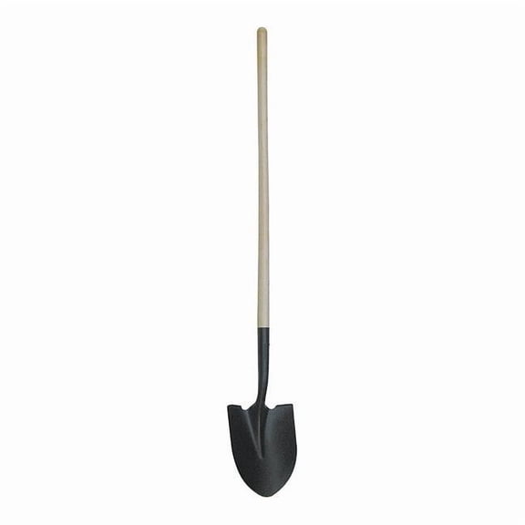 Westward Round Point Shovel,48 In.Handle,14 ga. 4LVT2