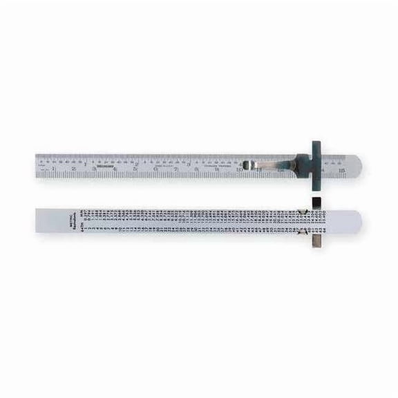 Rule,Steel,6 In,Pocket 4KU97
