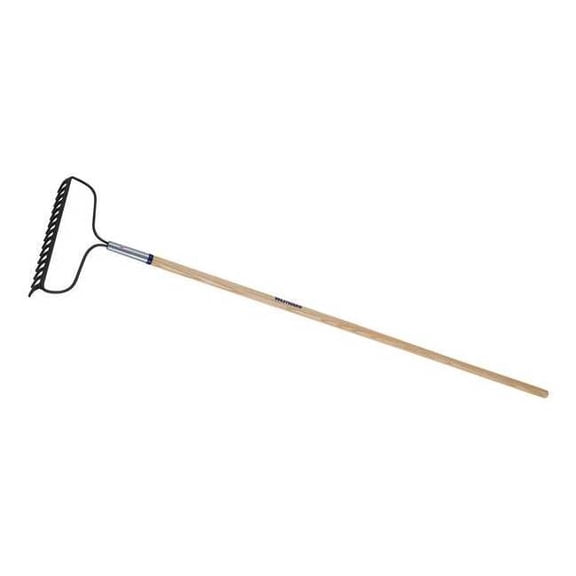 16-1/4 in Steel Not Applicable Bow Rake, 16 Tines, 60 in L Wood Handle 1WG36