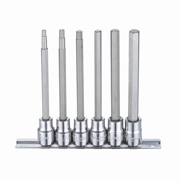 Westward 3/8" Drive Socket Bit Set, SAE, 6 pcs 54TM26