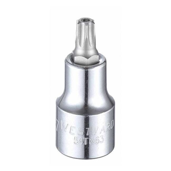 Westward Socket Bit, Steel, 1/2 in, TpSz T47 54TN63