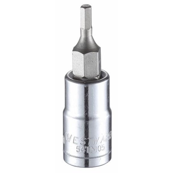 1/4 in Drive Hex Socket Bit Metric 2.5 mm Tip, 1 3/4 in L 54TM05