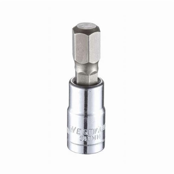 1/4 in Drive Hex Socket Bit Metric 8 mm Tip, 1 1/2 in L 54TM14