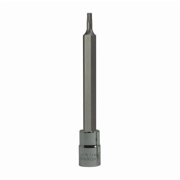 Westward 1/4 in Drive Torx(R) Socket Bit SAE T10 Tip, 3 1/2 in L 20WZ95