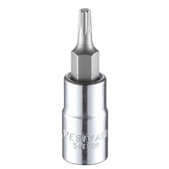 Westward T15 Tip, 1/4 in Drive, Torx 54TN09