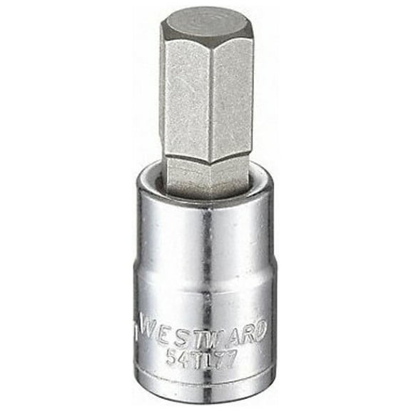Westward 3/8 in Drive Hex Socket Bit Metric 11 mm Tip, 1 3/4 in L 54TL77