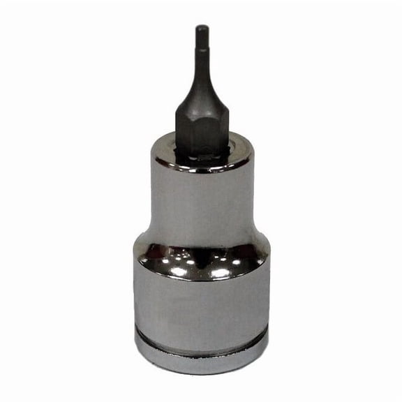3/8 in Drive Hex Socket Bit Metric 2 mm Tip, 1 3/4 in L, 3/8" Dr, Metric Socket Bit, 2mm Hex, 6 Pts