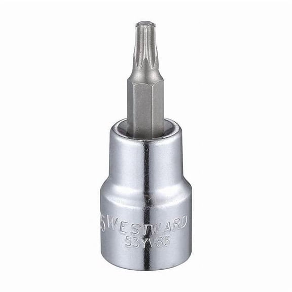 Westward 3/8 in Drive Torx(R) Socket Bit Torx(R) T25 Tip, 1 13/16 in L 53YV86