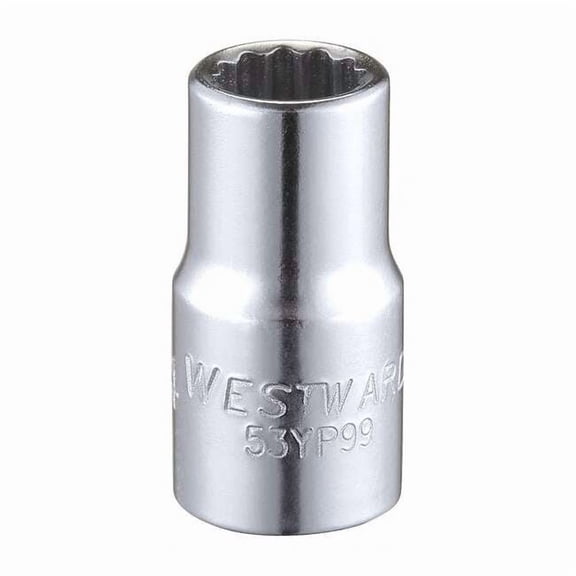 1/4 in Drive, 1/4" Triple Square SAE, Socket, 12 Points, Steel, Chrome, 1/4 in