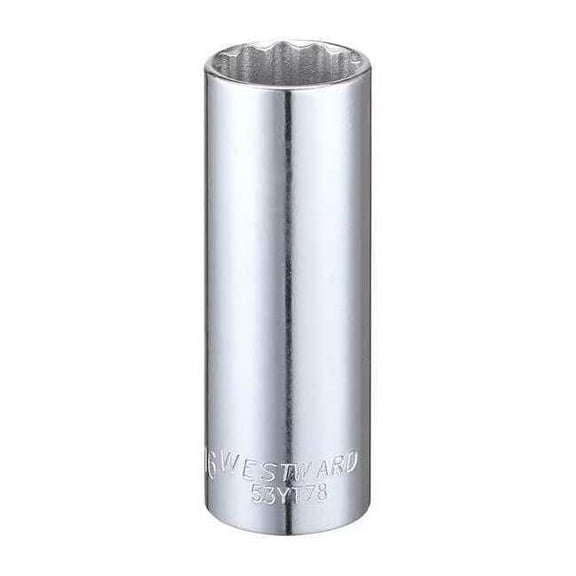 Westward 3/8 in Drive, 11/16" Torx(R) SAE Socket, 12 Points 53YT78