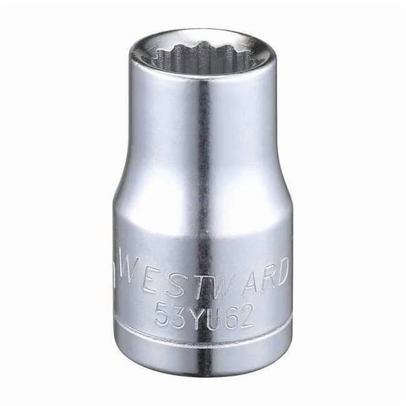 1/2 in Drive, 11mm Triple Square Metric, Socket, 12 Points, Steel, Chrome, 11 mm