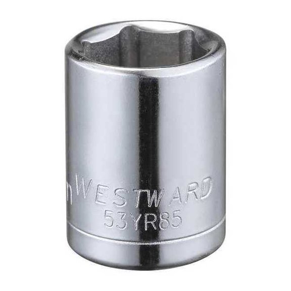 Westward 3/8 in Drive, 13mm Hex Metric Socket, 6 Points 53YR85
