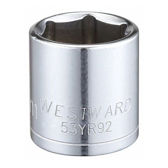 Westward Socket, Steel, Chrome, 20 mm 53YR92