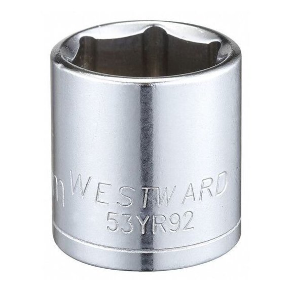 Westward Socket, Steel, Chrome, 20 mm 53YR92