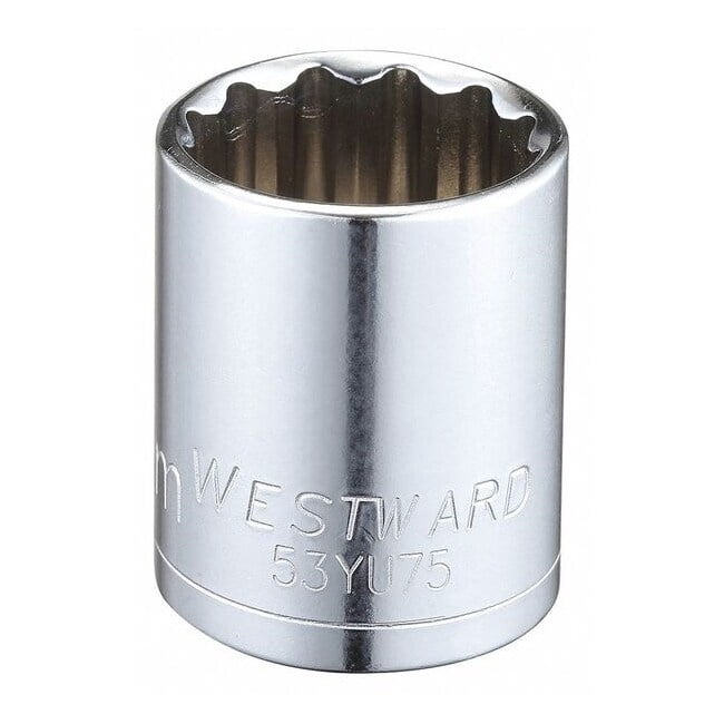 West Socket Westward Socket, Steel, Chrome, 24 mm 53YU75 - Walmart.com