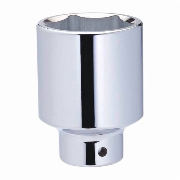 3/4 in Drive, 32mm Metric Socket, 6 Points, Steel, Chrome, 32 mm 10E348