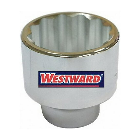 Westward Socket, Steel, Chrome, 36 mm 45J241