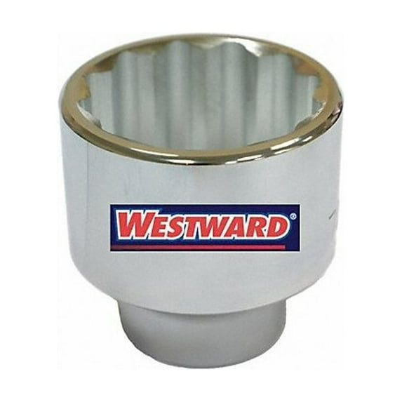 Westward Socket, Steel, Chrome, 55 mm 45J247