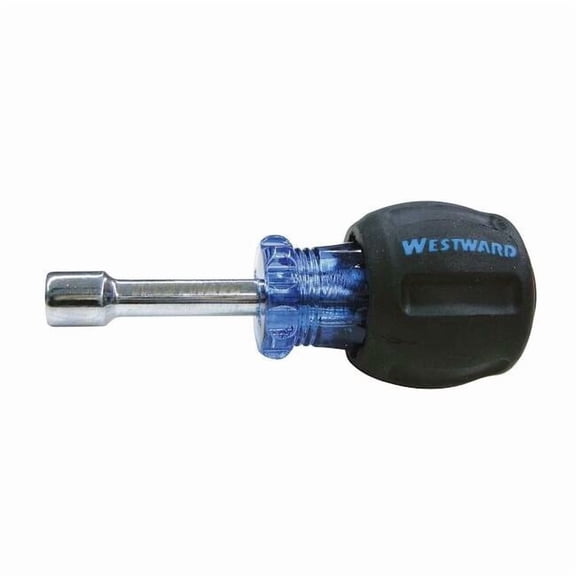 Westward Nut Driver,1/4 in.,Solid,1-1/2 in. 10J251