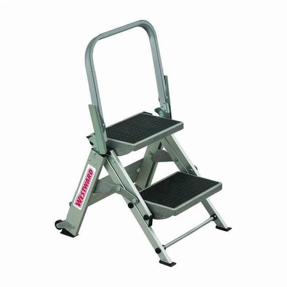 Westward Step Stool,Aluminum,1-1/2 ft. 44YY25