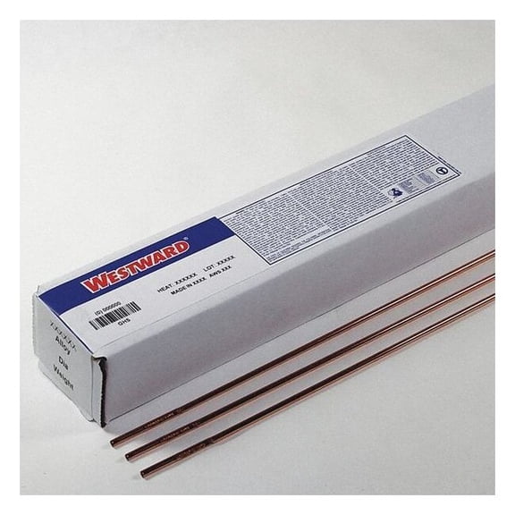 Westward 36'' TIG Welding Rod 0.035" Dia., AWS ER70S-2, 10 lb. 30XN78