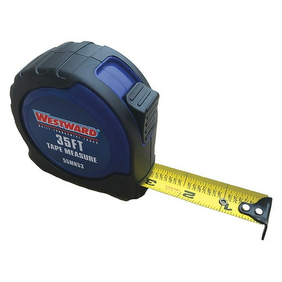 Westward Tape Measure,35 ft. L Blade,Steel 55MN53