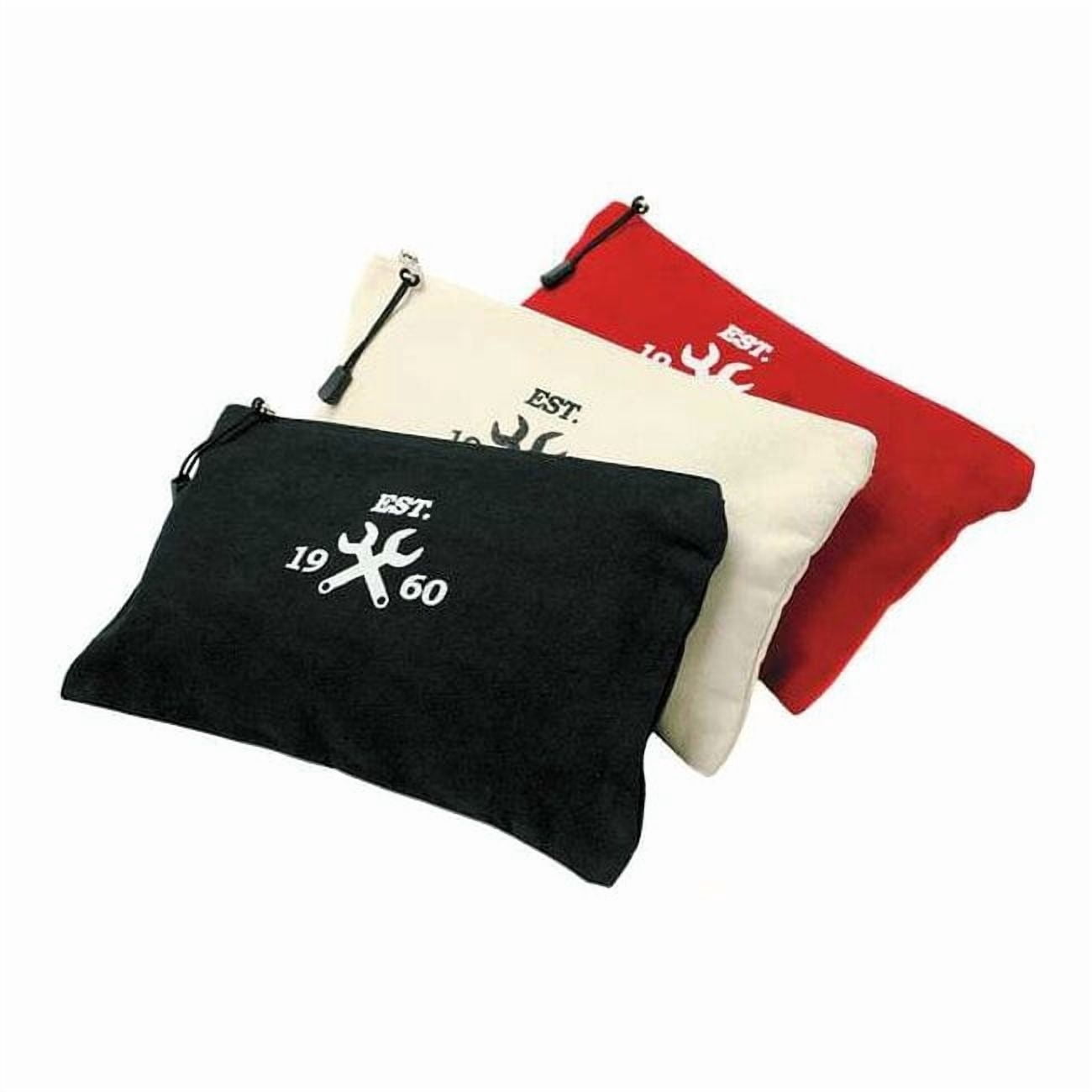 Westward Tool Bag Set, Black, Red, White, Canvas, 3 Pockets 32PJ43