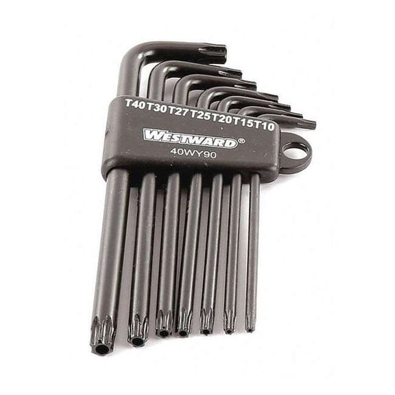 Westward 7 Piece Torx? L-Shape Torx? Key Set, 40WY90 40WY90