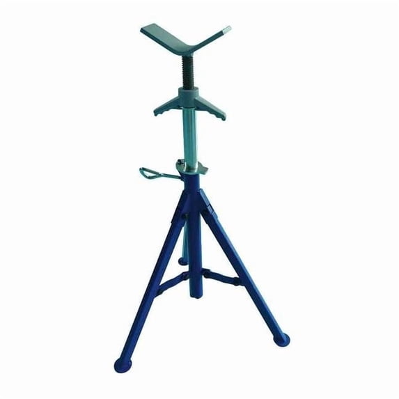 Westward V Head Pipe Stand,Adj,1/8-12 in,28-52 in 22XR01